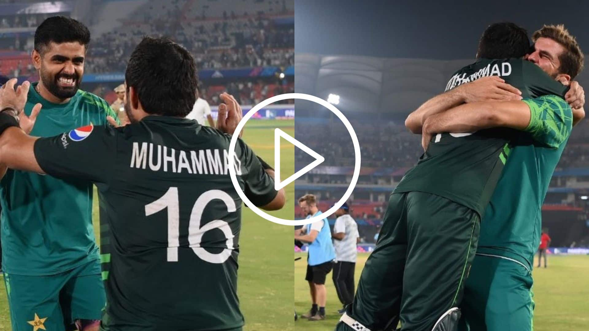 [Watch] Mohammad Rizwan ‘Lifts’ Babar Azam, Hugs Shaheen Afridi After Historic Win